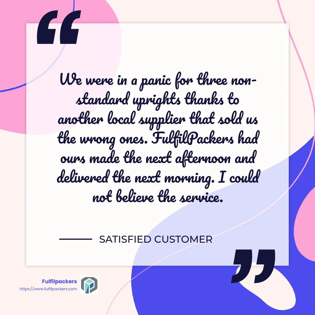 Customer testimonial - accurate storage solutions infographic simple-quote-colorful